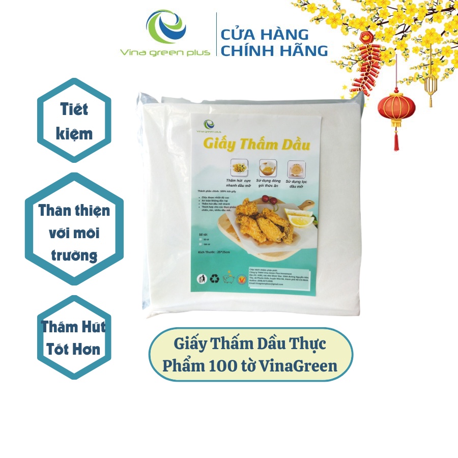 Giấy thấm dầu thực phẩm - Giấy Thấm Hút Dầu Mỡ Chiên Rán