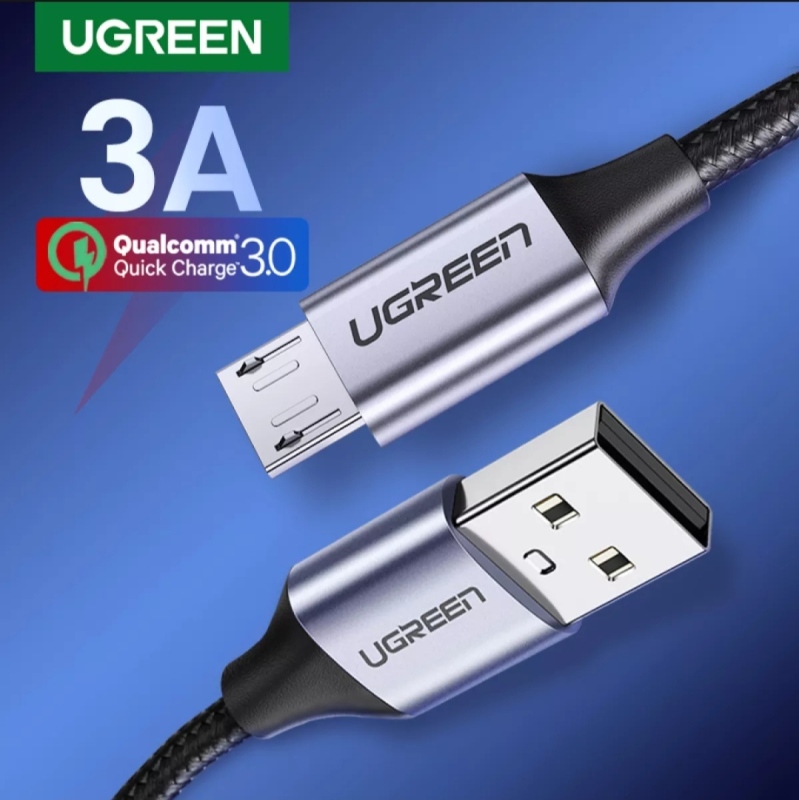 Cáp sạc nhanh Micro USB 3.0A Ugreen US290 vỏ sợi bện siêu bền