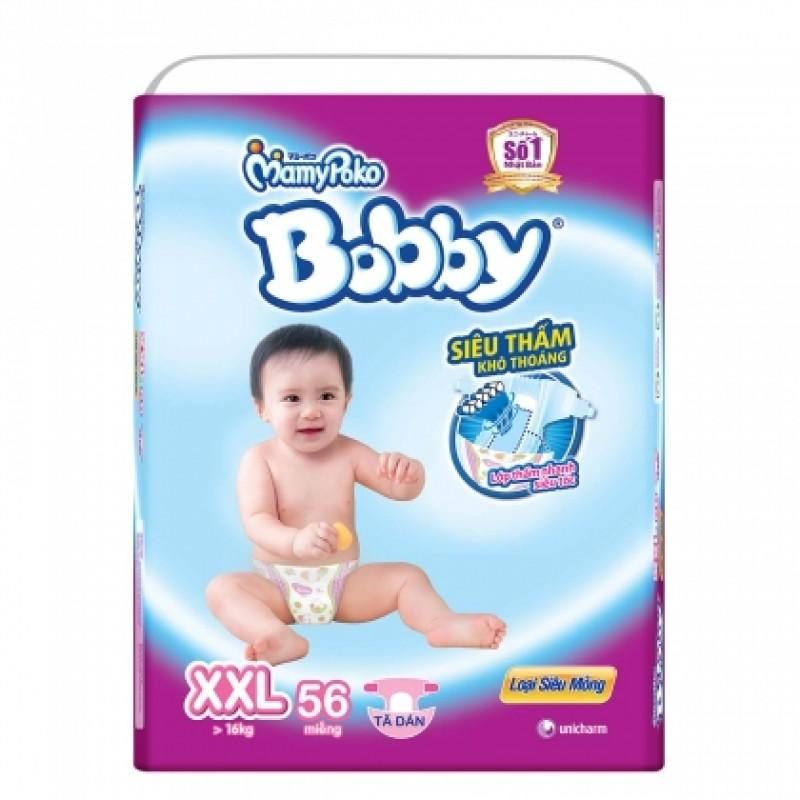 Tả dán Bobby NB1/NB2/S56/M76/L68/XL62/XXL56(M74,L68 tặng 8 miếng)
