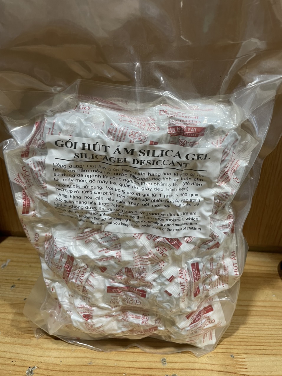 Gói hút ẩm 3gr đỏ(Đóng gói 500gram)(giá sỉ)