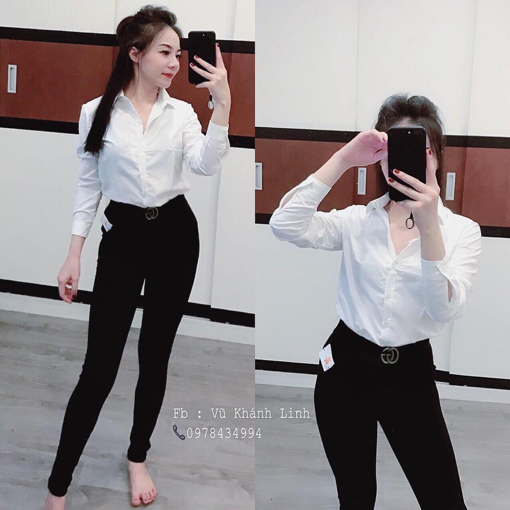 Áo Sơ Mi màu Trắng dễ phối đồ