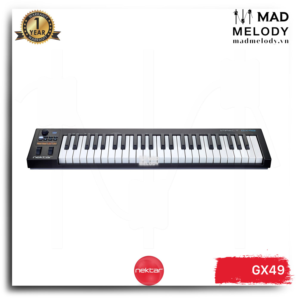 Nektar Impact GX49 Keyboard Controller (đàn làm nhạc, 49 phím, NEW)
