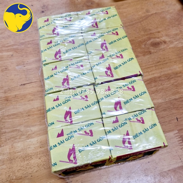 100 Hộp Diêm Quẹt Sài Gòn (1 cây = 10 lốc = 100 hộp)