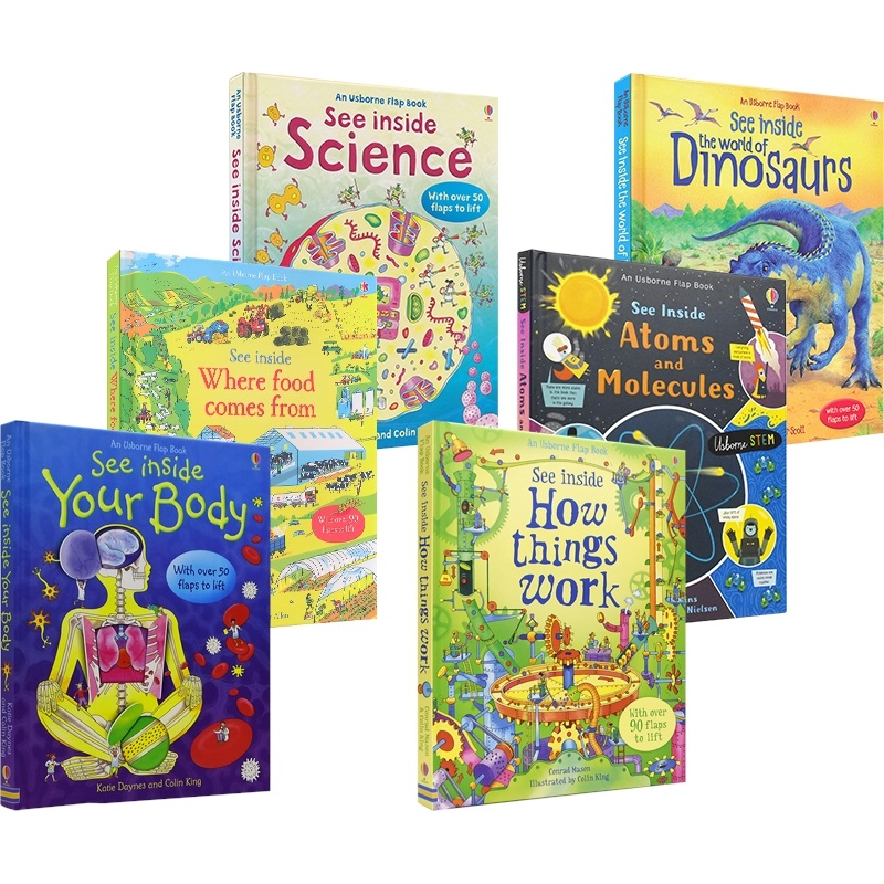 [Tiếng Anh cho bé] Series đồ chơi lật mở khám phá bên trong của Usborne (Look Inside)