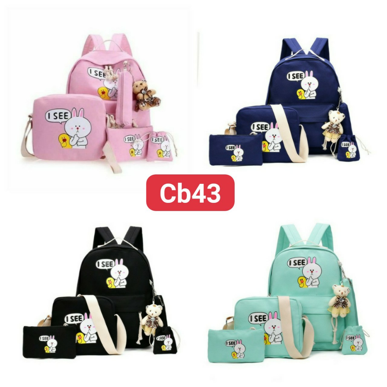 COMBO 4 MÓN thỏ và vịt chỉ ngón tay cb43