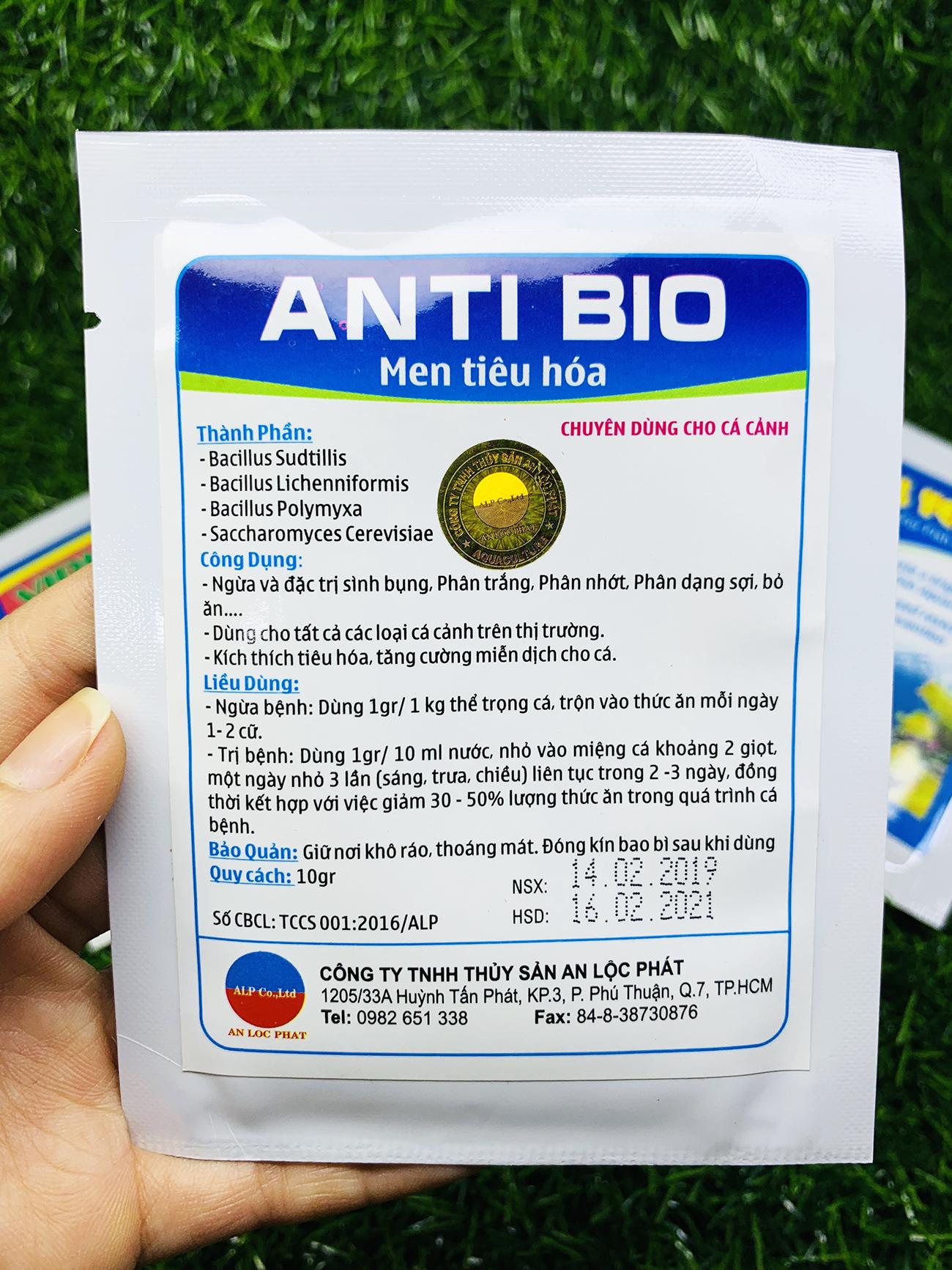 Anti Bio - Men Tiêu Hóa - 1 gói 10g