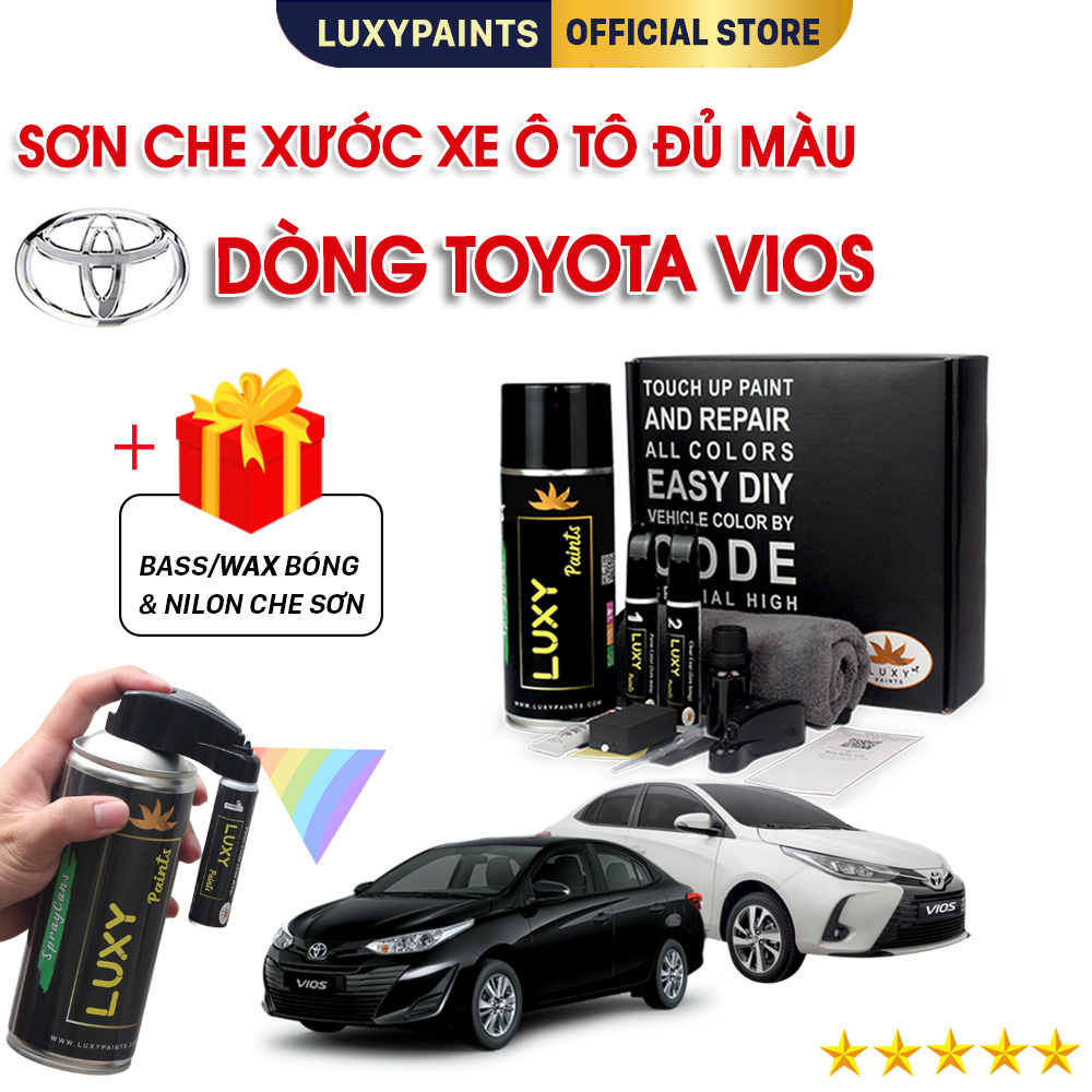 Toyota Vios LUXYPAINTS Car Scratch Off Paint Premium Scratch Auto Paint Spray With Touch Pen Matte Scratch Cover black white shiny red silver gold Blue Gray easy to wear and get the high strength gives Bass wax automobile scratch-off glue