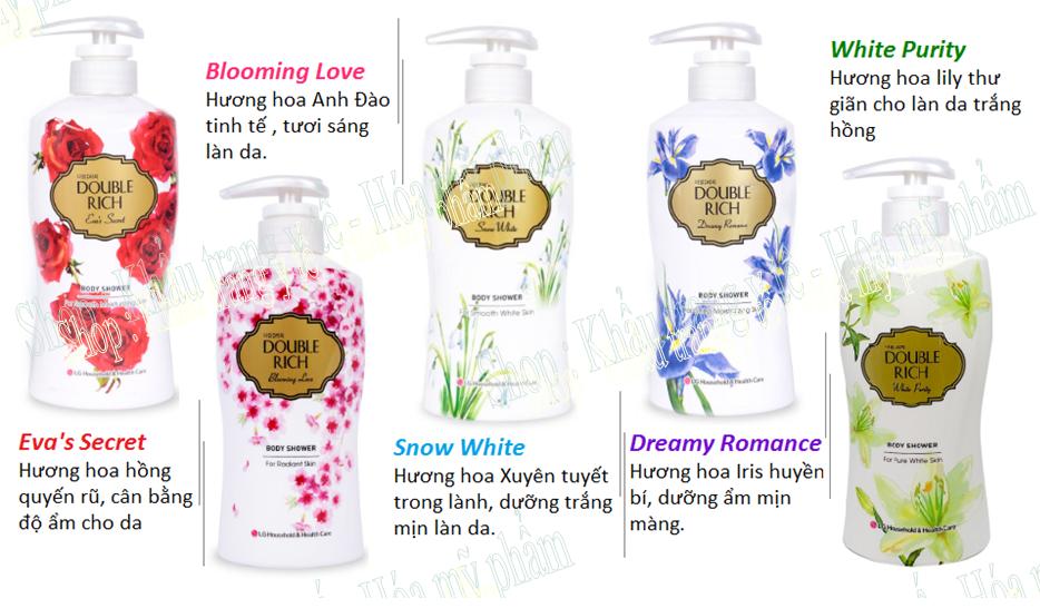 [HCM]Double Rich - Sữa tắm Dưỡng ẩm hương hoa Iris 800 g ( Dreamy Romance )