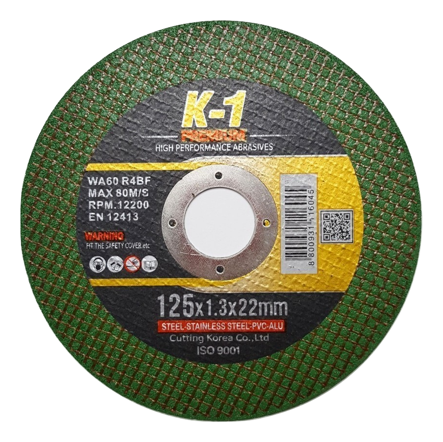 ĐÁ CẮT SẮT 125 | Đá cắt K1 Xanh | Đá cắt sắt 1 tấc 2
