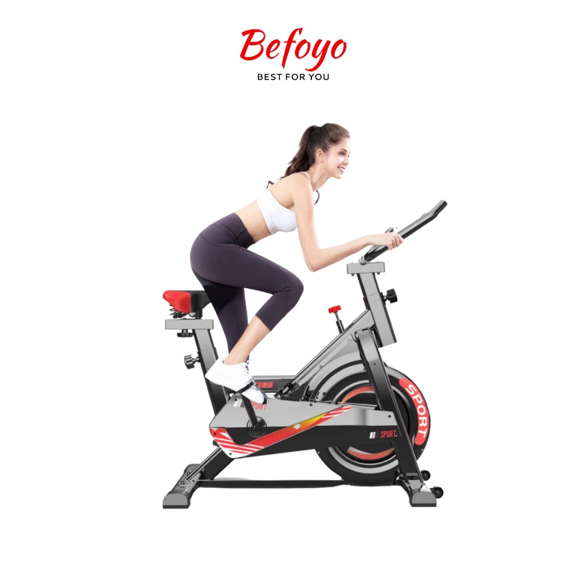 Xe đạp tập thể dục trong nhà, xe đạp gym Senmax 7077 - Bảo hành 12 tháng - Befoyo