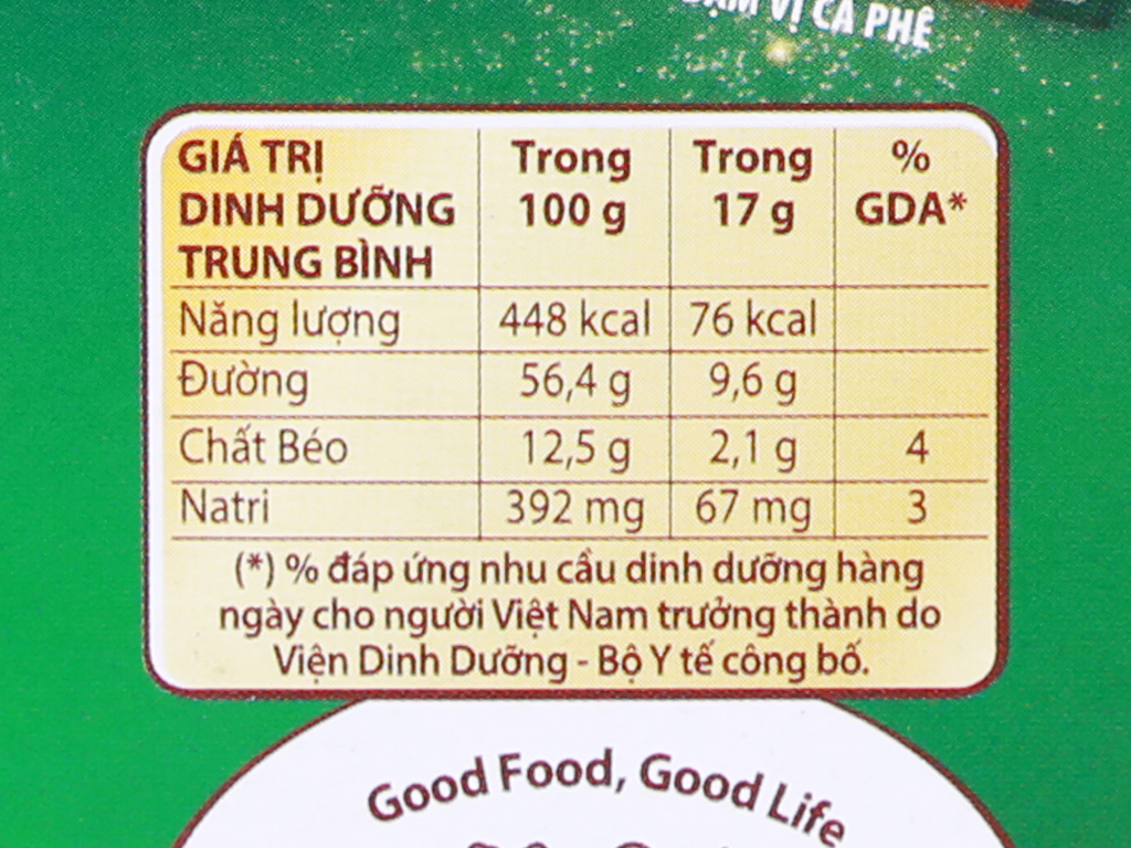 Cà phê sữa NesCafé 3 in 1 đậm vị cà phê 340g ( hộp xanh 20 gói x 17g)