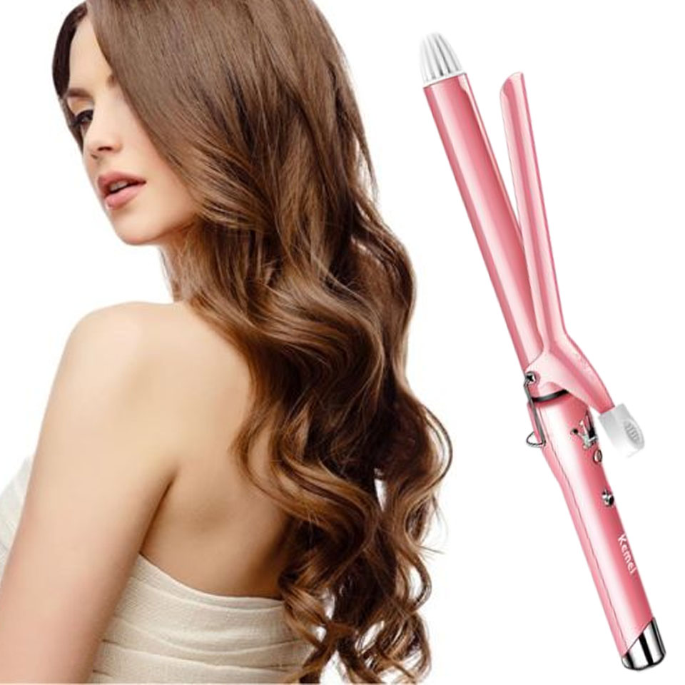Máy uốn tóc setting có chỉnh nhiệt kemei km - 219