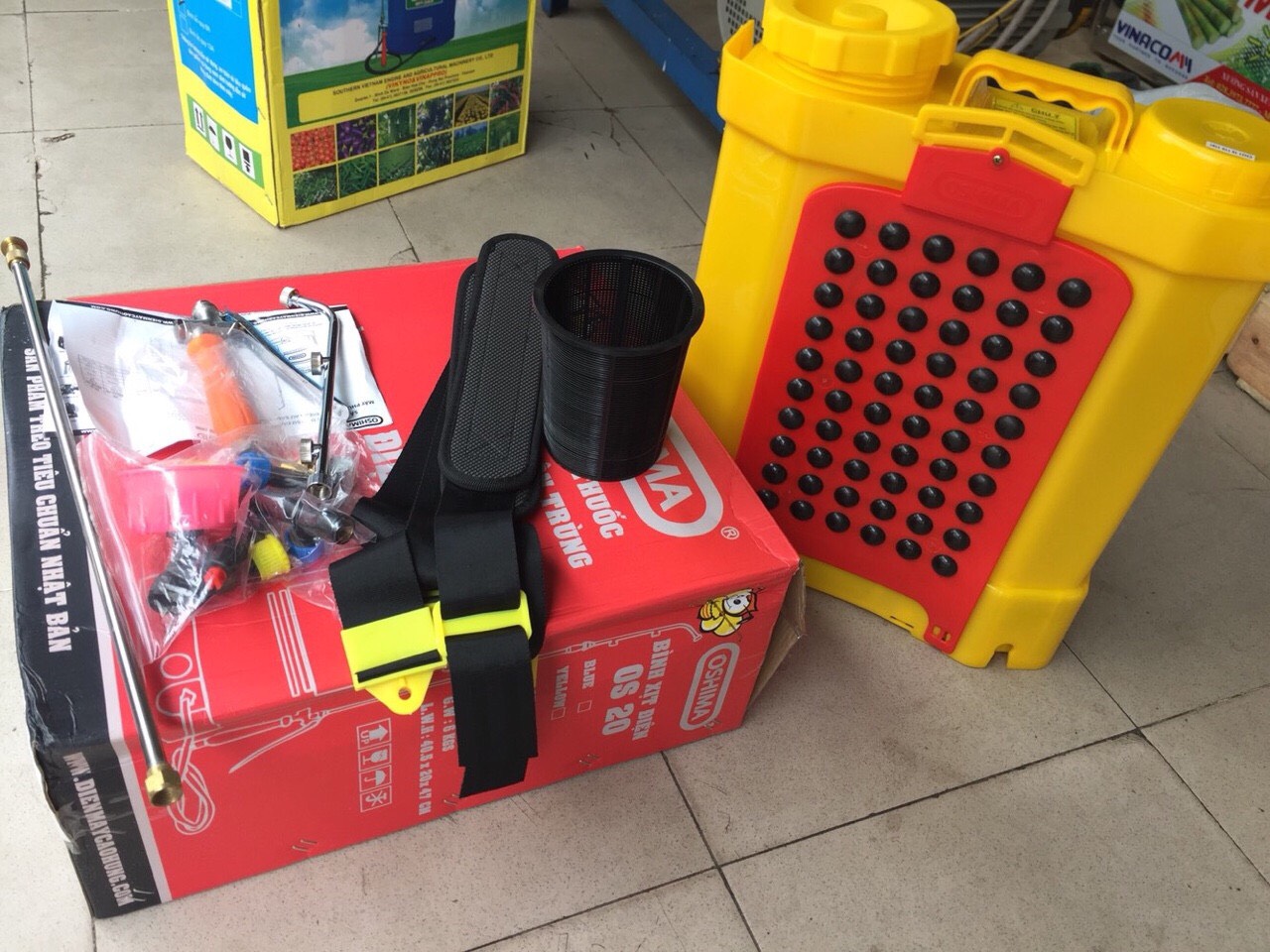 Bình xịt điện Oshima OS20( vàng , cam)