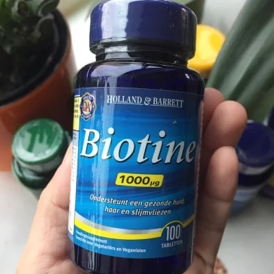 Holland & Barrett Biotin 1000mcg (100 Tablets) - Viên uống Holland & Barrett Biotin liều cao 1000mcg (100v) - Bill Hà Lan