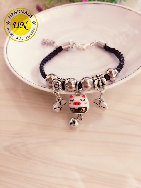 Vòng tay HandMade heo gốm sứ