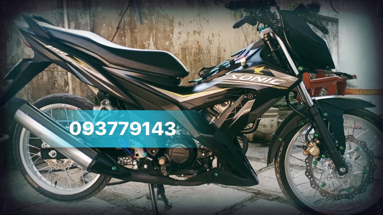 Tem rời sonic 150 đen xám