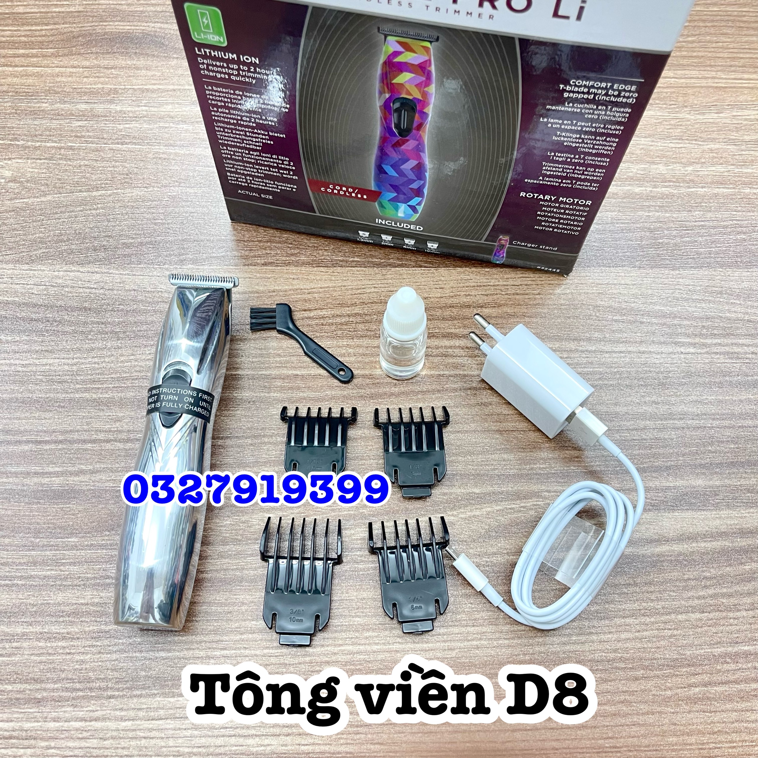 Tông đơ cạo viền cao cấp D8