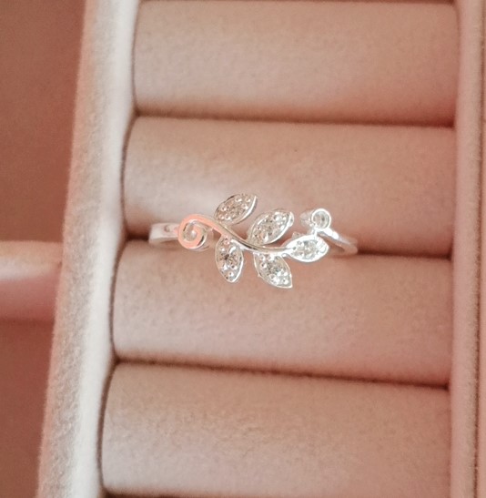 Nhẫn lá Oliu Bạc Ta cao cấp