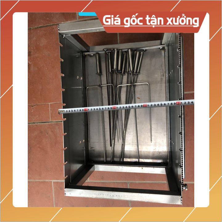 bếp nướng than hoa 10 xiên(tặng kèm 10 xiên thẳng và 2 xiên 3 chạc)