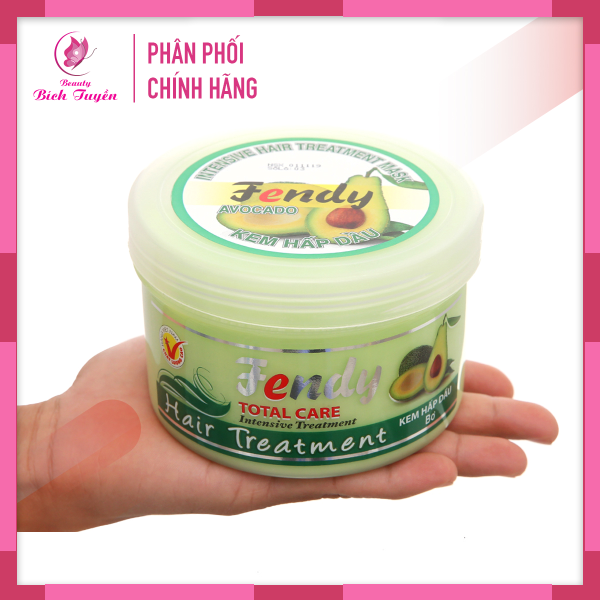 Kem Ủ Tóc Hấp Dầu FENDY Bơ 500g - Dầu Hấp Tóc