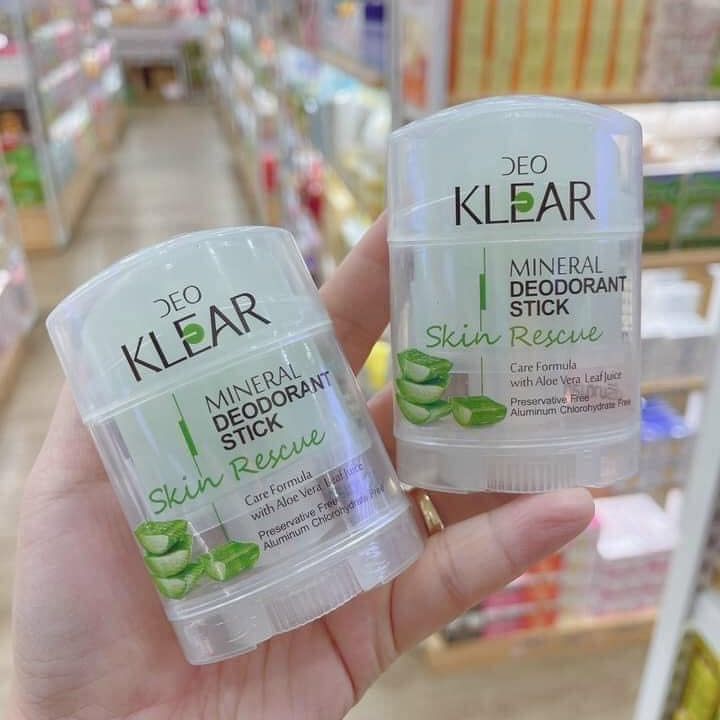 Lăn Đá Khoáng Khử Mùi DEO KLEAR Thái Lan 70G