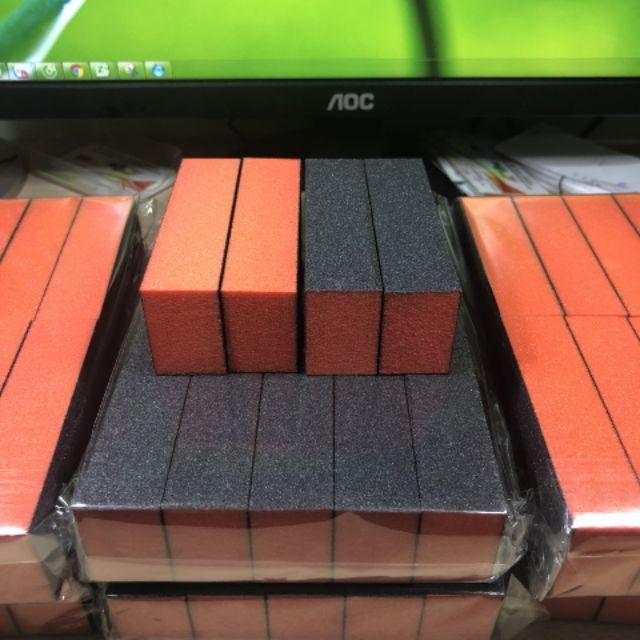 Phào đỏ đen chà móng, chà nail làm mịn