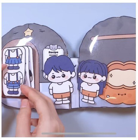 SQUISHY MAGICAL búp bê giấy-Happyfunny