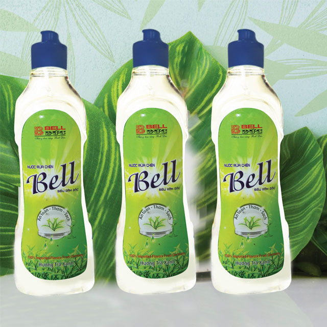 Nước Rửa Chén Bell Đức Trà Xanh Siêu Đậm Đặc 750ml An Toàn-Thơm Mát