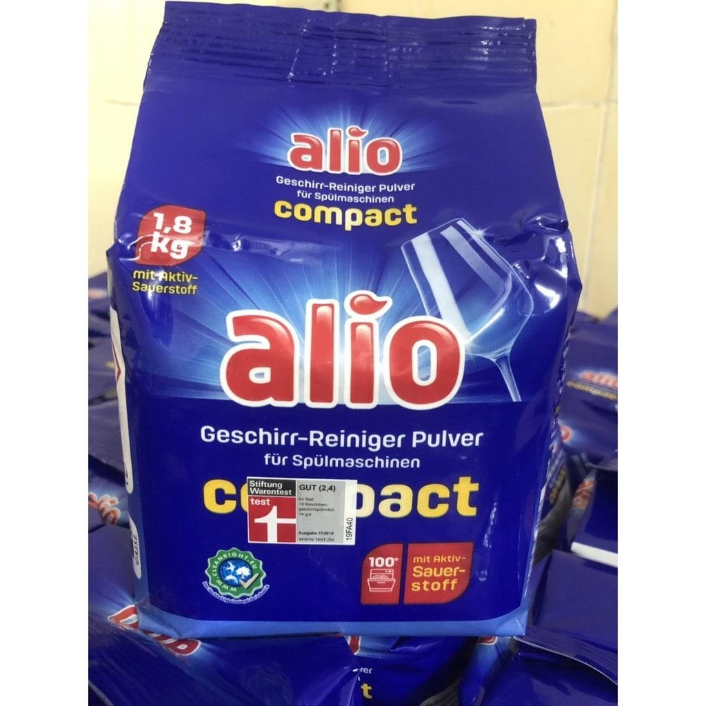 Bột rửa bát Alio 1.8kg dùng cho máy rửa bát