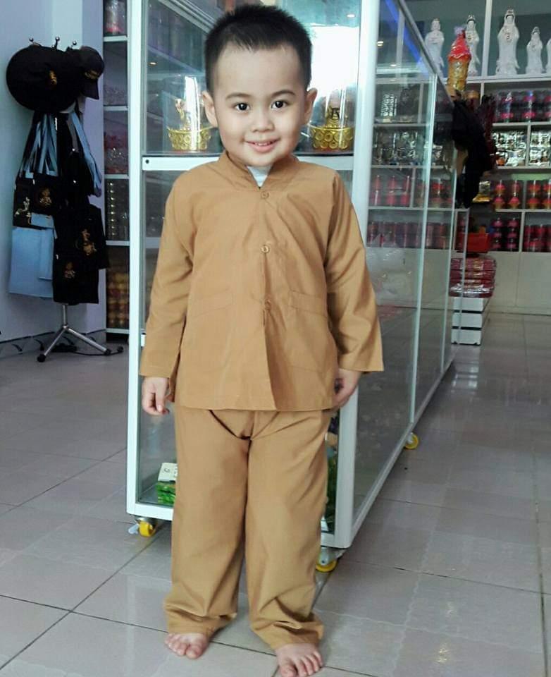 [HCM]Đồ lam đi chùa bé trai Mẫu la hán