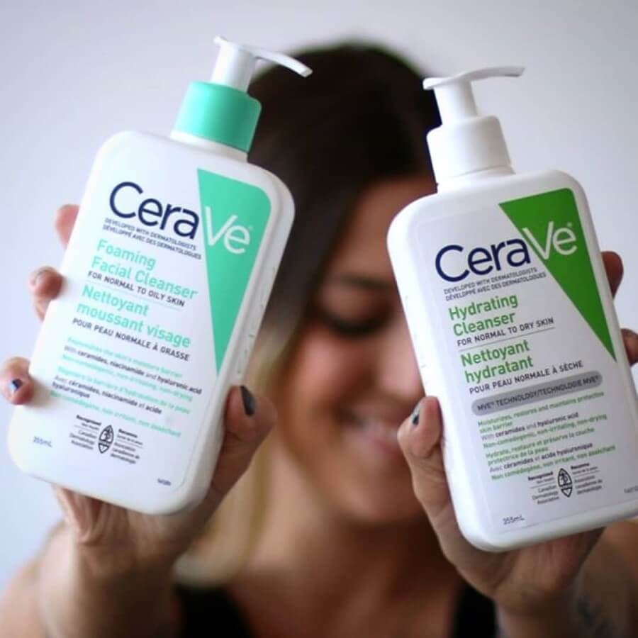 Sữa Rửa Mặt Cerave Foaming Cleanser và Hydrating Cleanser