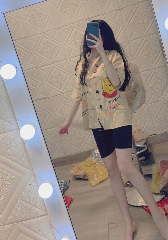 SÉT BỘ SƠ MI GẤU LỤA QUẦN LỬNG THUN BORIP CỰC HOT