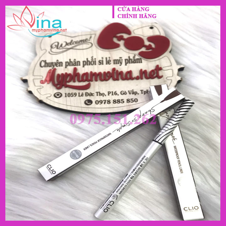 SÁP KẺ MẮT CHỐNG NƯỚC CLIO SHARP SO SIMPLE WATERPROOF PENCIL LINER
