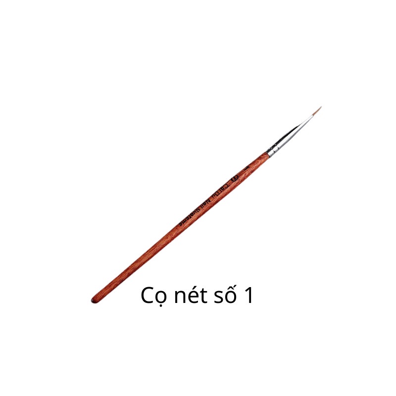 Cọ vẽ nét cán gỗ ( đủ 3 số 1-2-3 ), Cọ vẽ móng nail trang trí chuyên dụng
