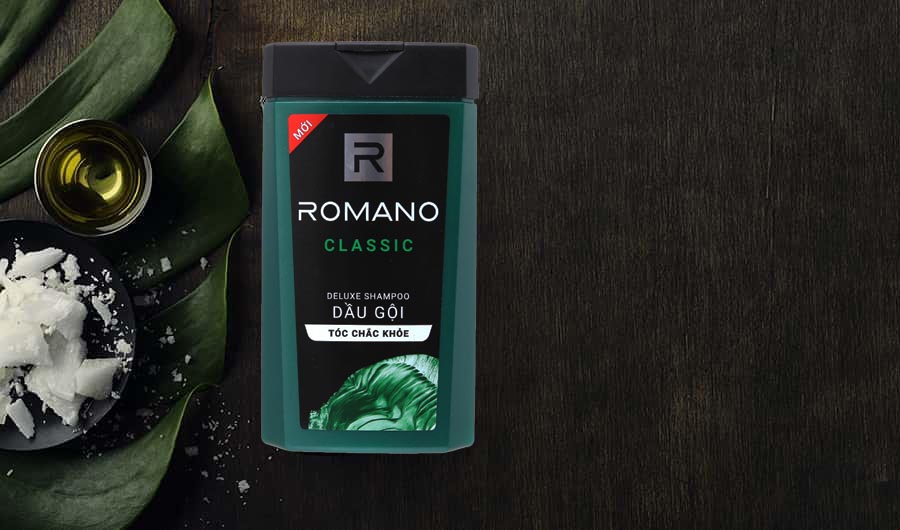 Dầu Gội Cao Cấp Cho Nam Romano Classic 180g