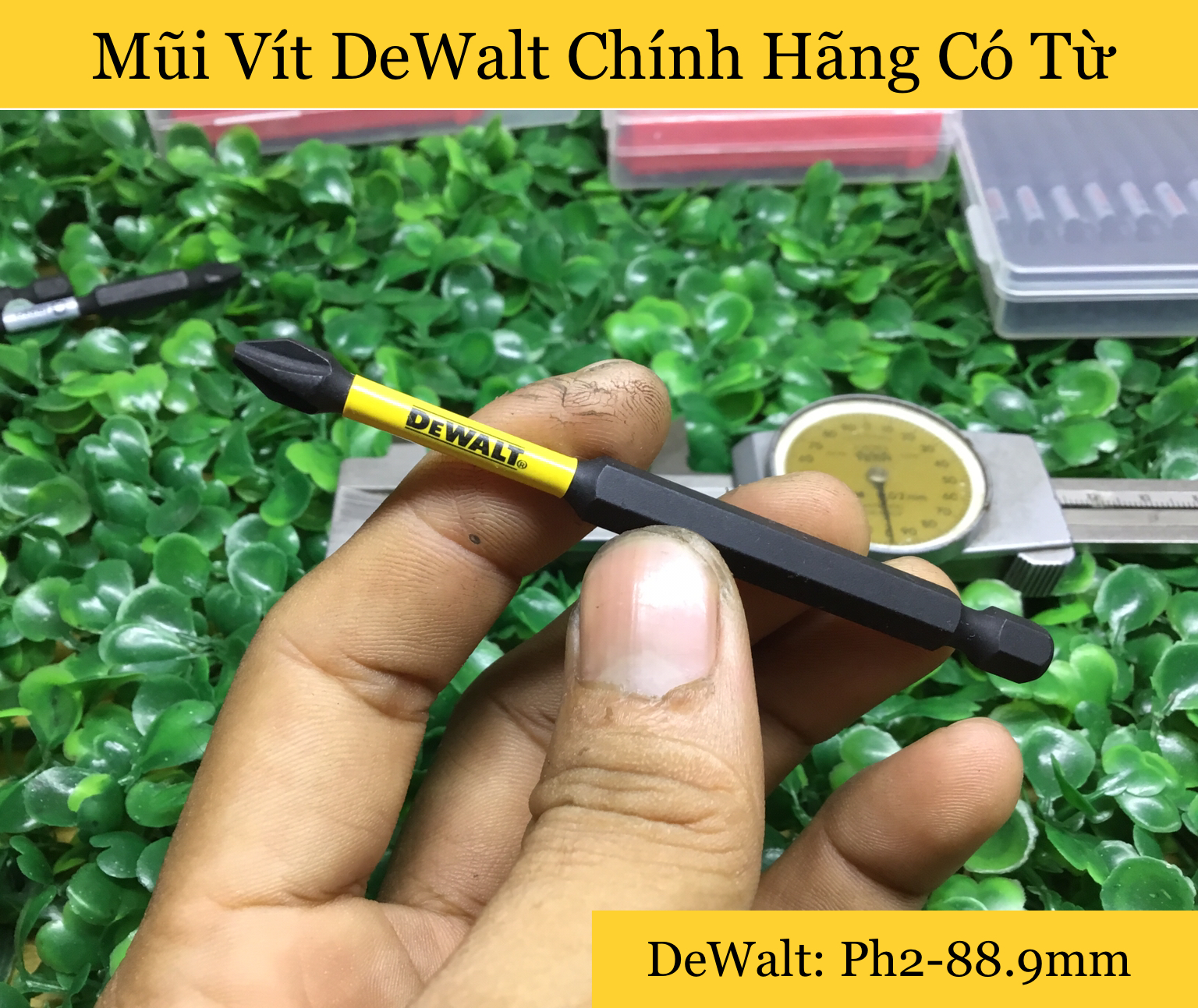[HCM]Mũi Vít DeWalt hàng nhập Mỹ ph2-89mm. Có Từ