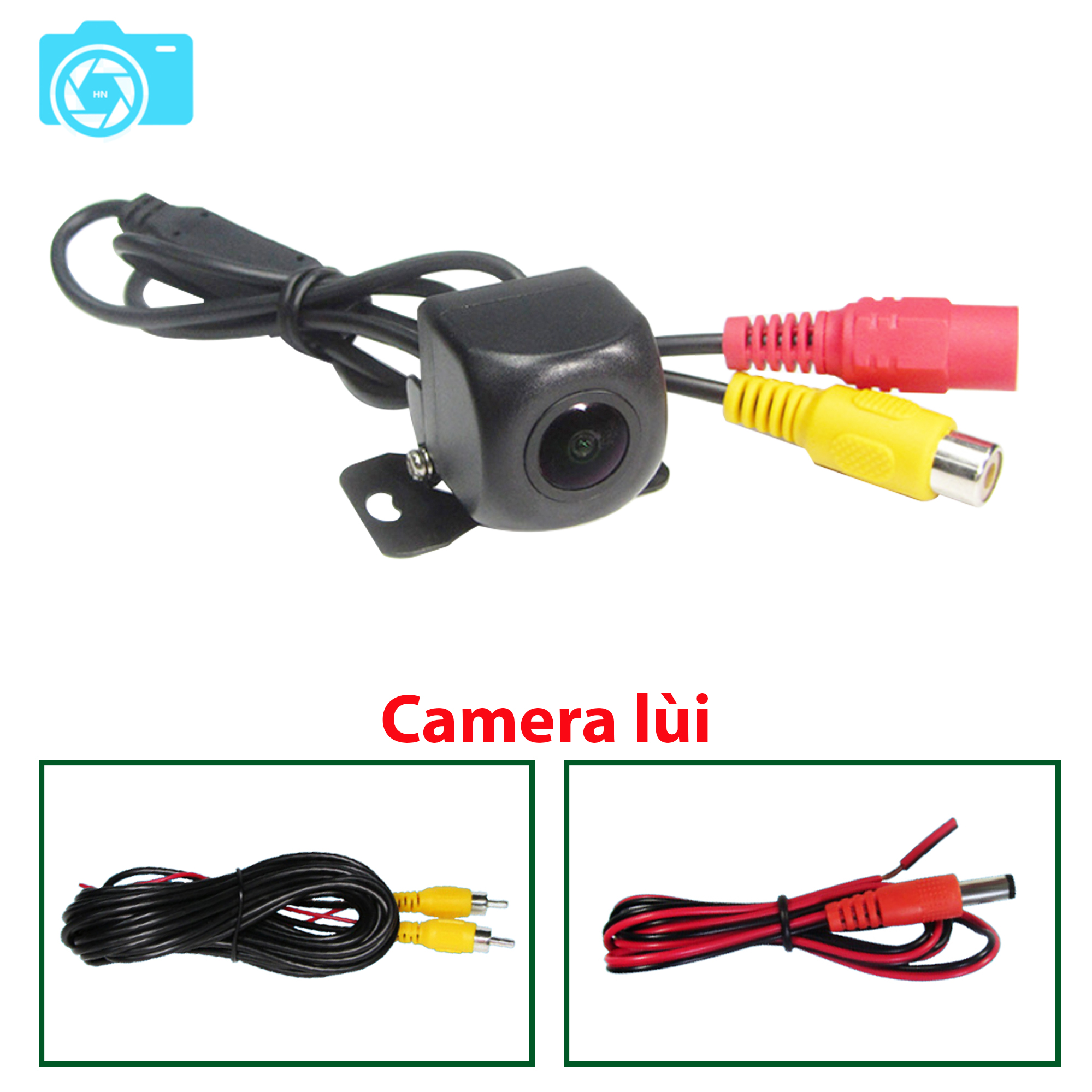 Camera lùi cho xe o to, không led, độ phân giải 720P, chân AV, chống nước, độ nhạy sáng cao quay đêm như camera hồng ngoại