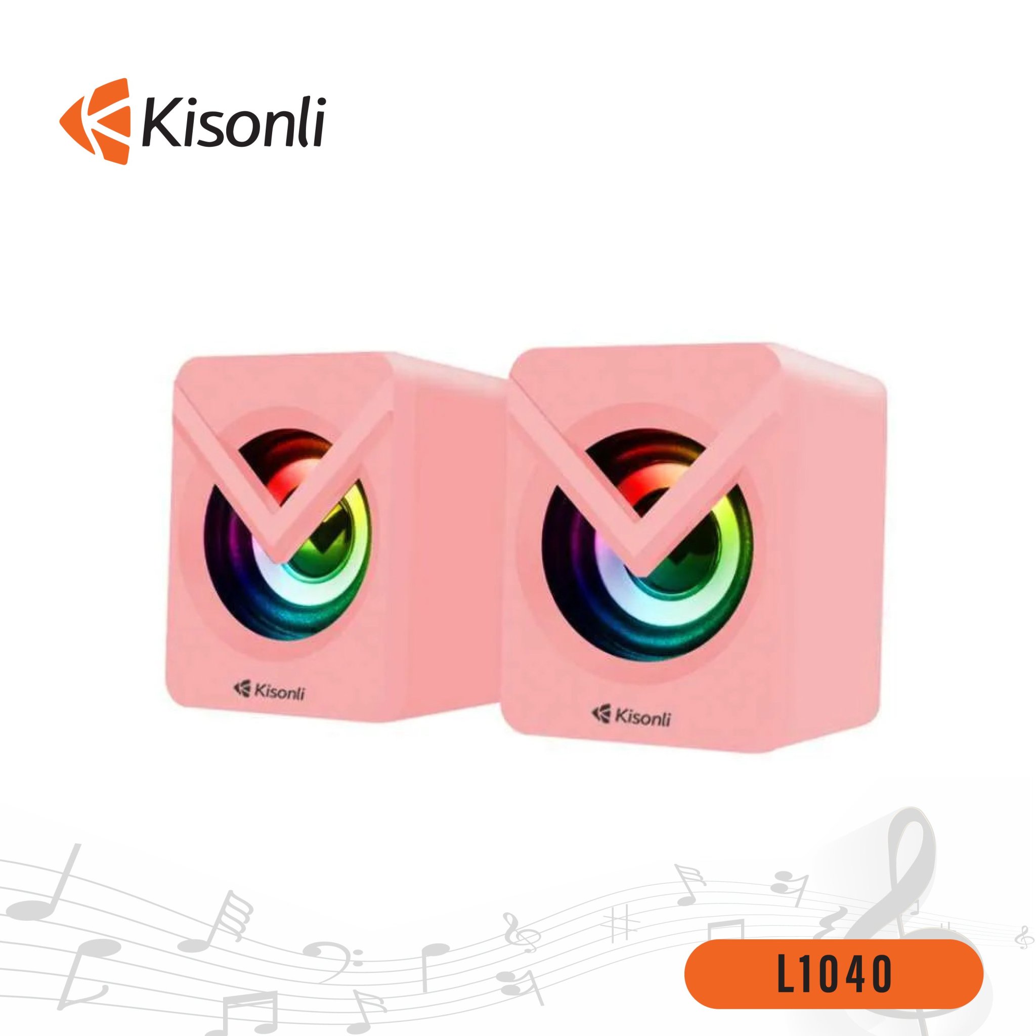 Loa 2.0 kisonli l-1040 pink led