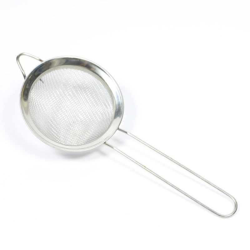 Rây inox lọc bột cháo thức ăn thực phẩm tay cầm