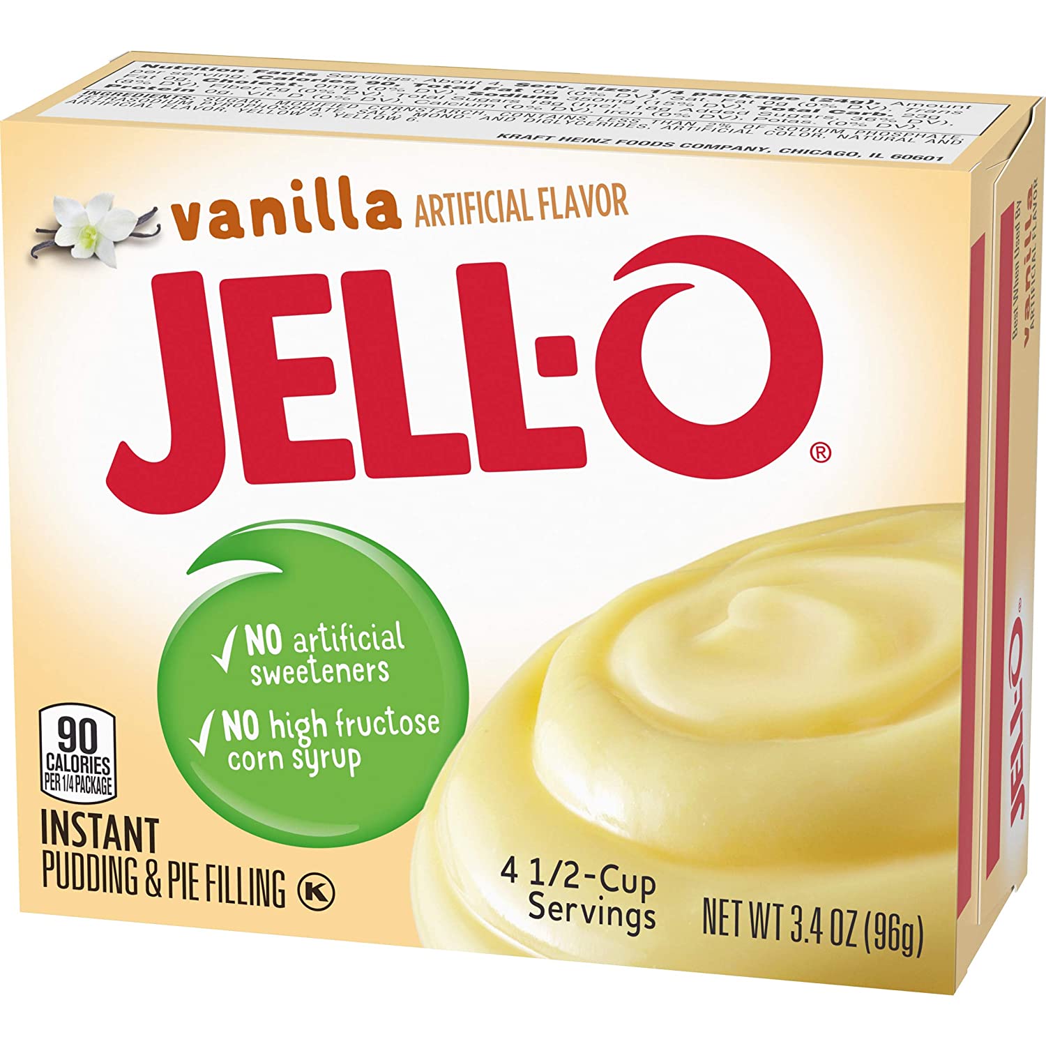 Bột bánh pudding mix vị vanilla jell-o instant pudding & pie filling mix