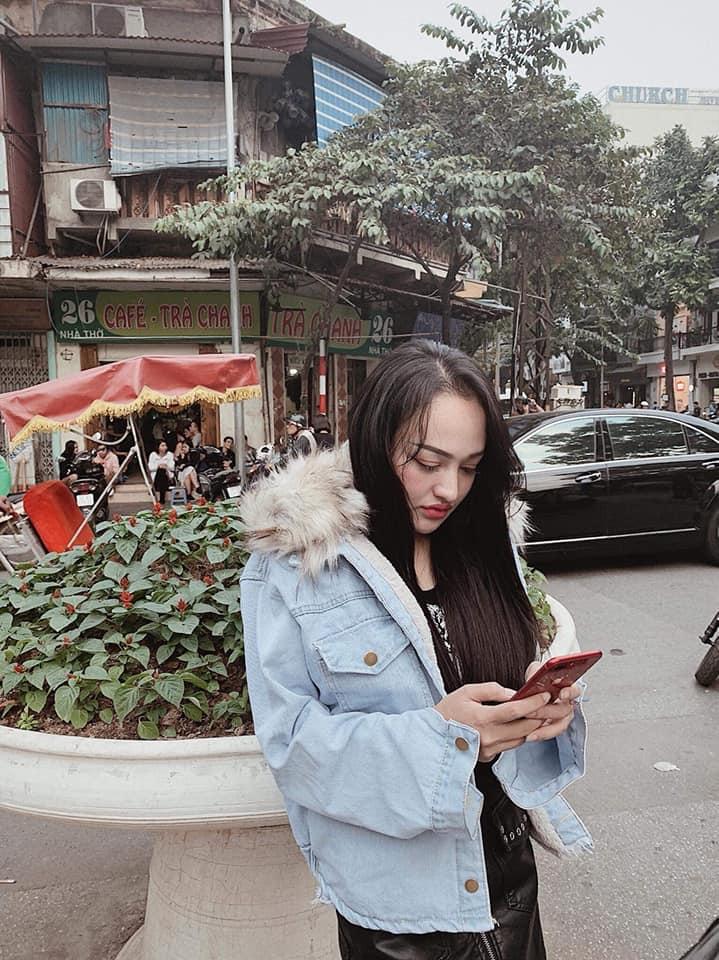 Áo khoác bò nữ lót lông