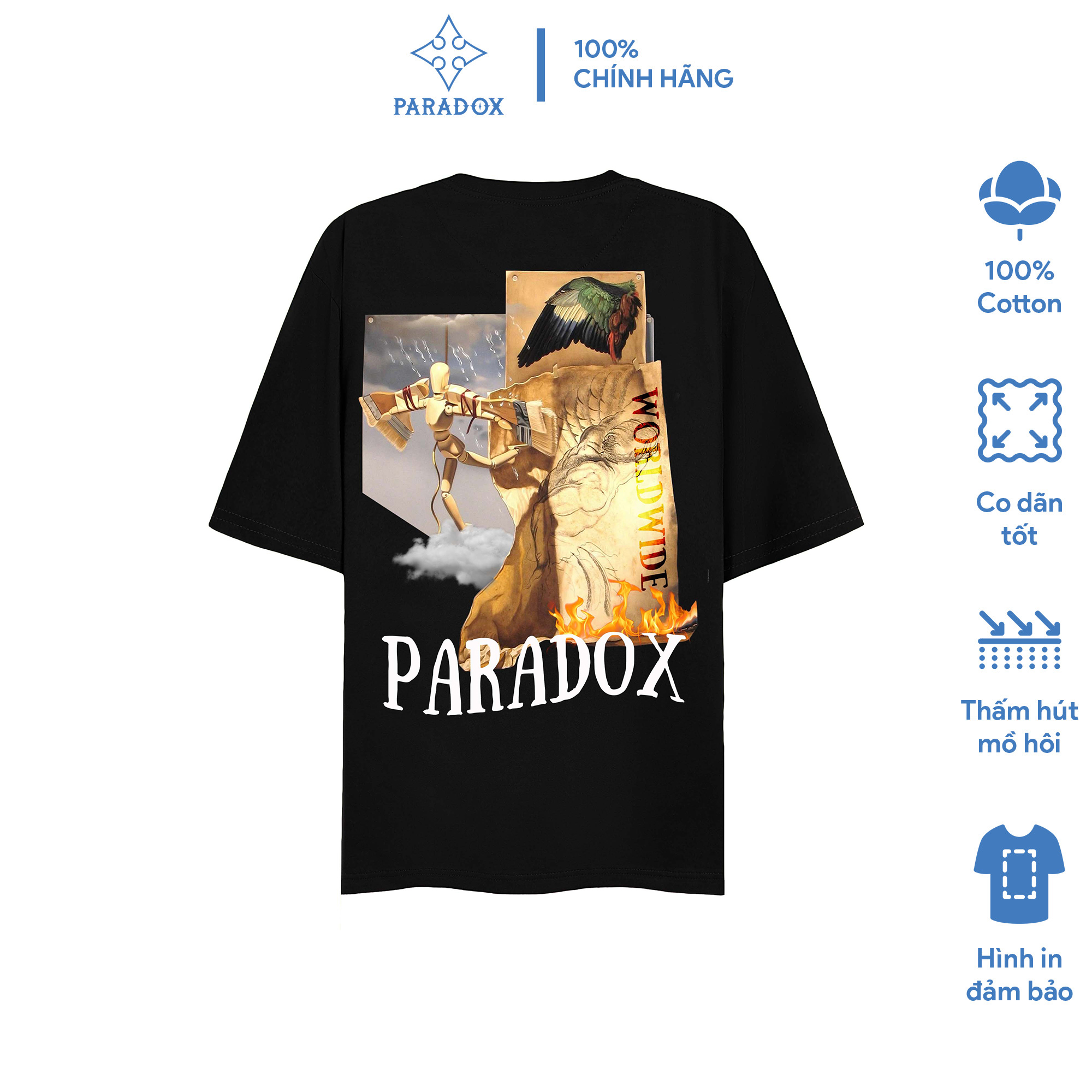 [MUA 2 GIẢM 20% CHỈ 1 NGÀY 11/11]PARADOX Áo thun PARANOID TEE