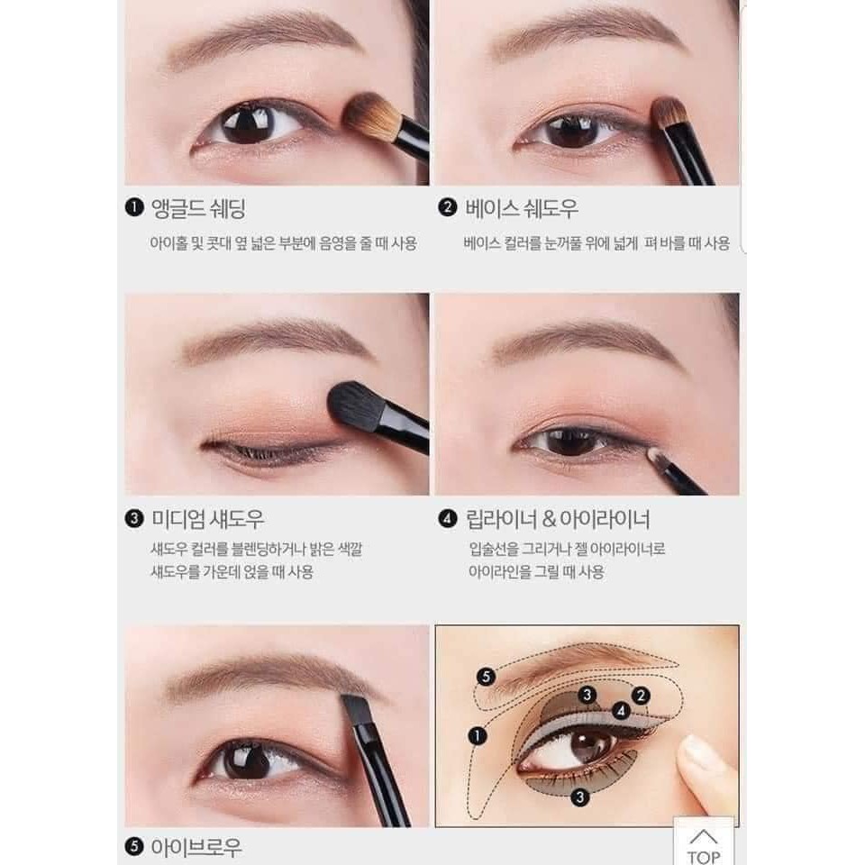 Bộ cọ trang điểm mắt 5 cây Tonymoly Make Up Brush Set