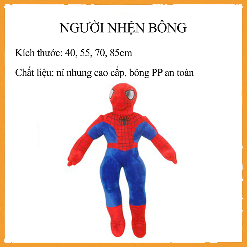 Thú bông người nhện Spiderman cao cấp- Bozoshop