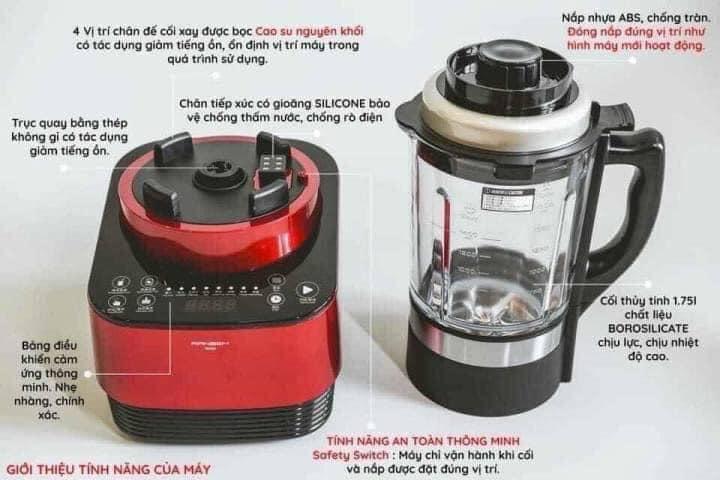 Máy xay sữa hạt Ranbem 735h phiên bản tiếng Việt