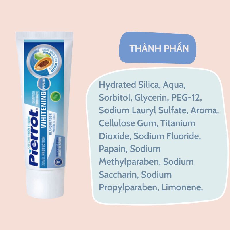 Kem Đánh Răng PIERROT Làm Trắng Răng Dung Tích 75ML