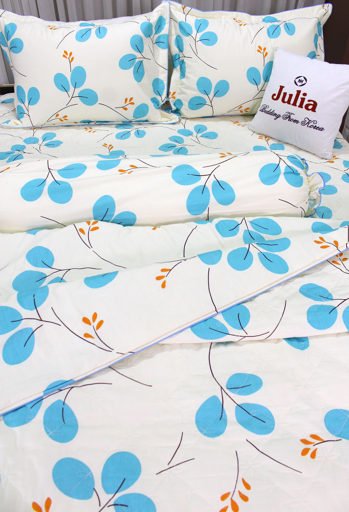 Bộ chăn ga gối 100% cotton Hàn Quốc Julia