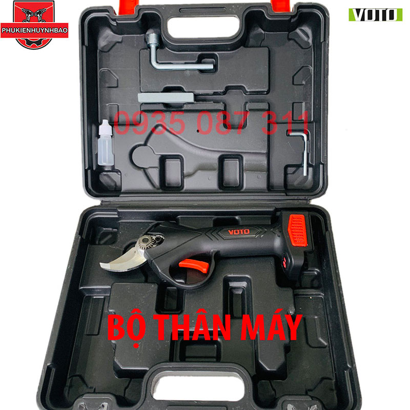 Máy Bấm Cành Cây VOTO Dùng pin,Máy cắt tỉa cành, kéo cắt cây dùng pin sạc, động cơ không chổi than siêu khỏe cho nghề làm vườn cây cảnh