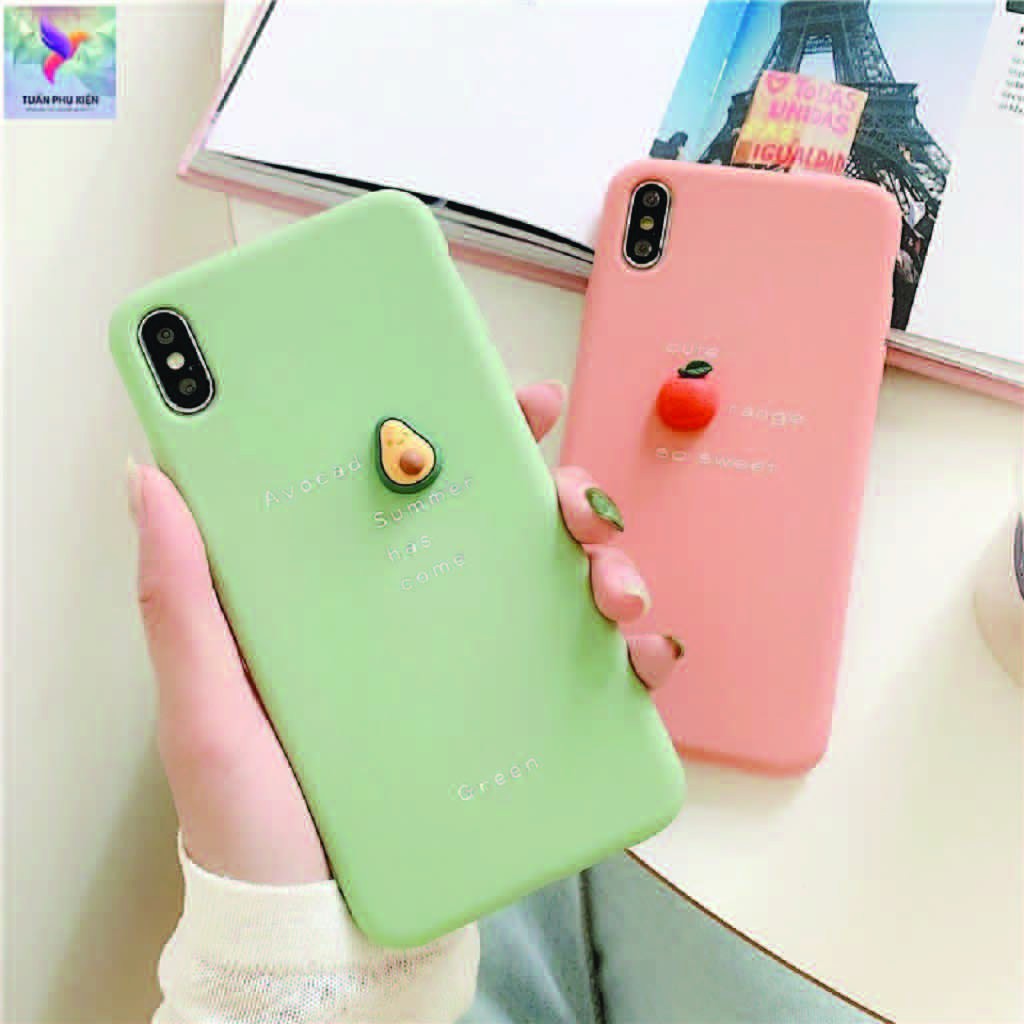 Ốp Lưng Iphone ⚡ Ốp Lưng Điện Thoại Iphone Trái Cây Tí Hon 3D ⚡  - Iphone 6 / Iphone 6s / Iphone 6Plus / Iphone 6S Plus / Iphone 7 / Iphone 8 /Iphone 7Plus / Iphone 8Plus / Iphone X / Iphone Xs / Iphone Xsmax /Iphone 11 / Iphone 11Promax