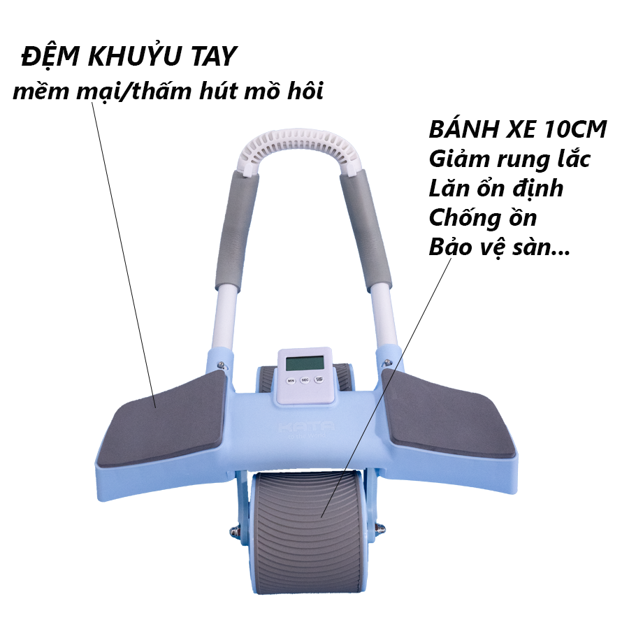 Máy Lăn Tập Bụng Cao Cấp KATA AW09